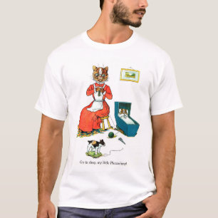 Camiseta Mãe e Gato Bebê, Louis Wain