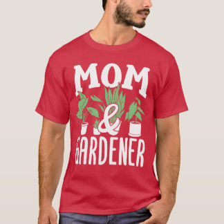 Camiseta Mãe E Jardim Jardineiro Da Família Mãe