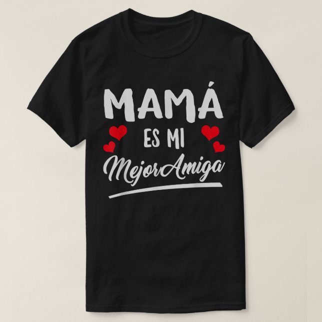 Camiseta Mãe É Minha Melhor Amiga Engraçada Mãe Do Bff Mami (Frente do Design)