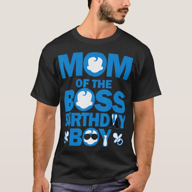 Camiseta Mãe E Pai Do Chefe Aniversário Da Família P (Frente)