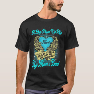 Camiseta Mãe E Pai Meu Memorial De Anjos Guardiões Dos Pais