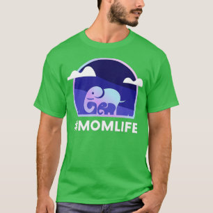 Camiseta Mãe, Elefante, Dia de as mães Bonito, Presente Par