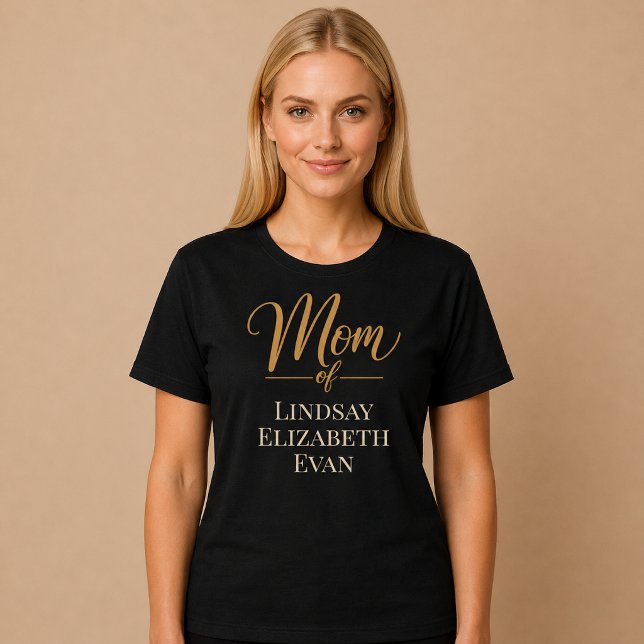 Camiseta Mãe Elegante Personalizada (Criador carregado)