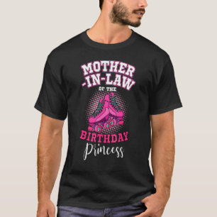 Camiseta Mãe Em Direito Do Aniversário Princesa Roller Skat
