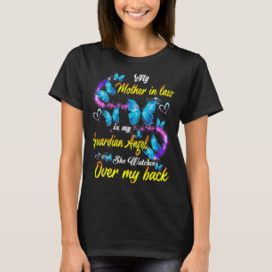 Camiseta Mãe Em Direito Meu Anjo Guardião Vigia De Volta
