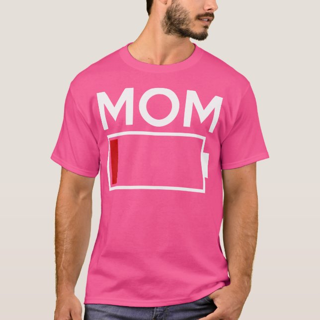 Camiseta Mãe Energia com Bateria Baixa (Frente)