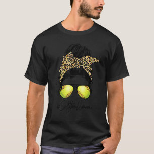 Camiseta Mãe Engraçada Com Leopardo E Arma Mensageiro