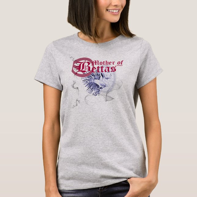 Camiseta Mãe engraçada de Bettas (Frente)