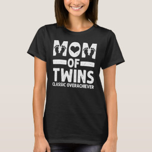 Camiseta Mãe Engraçada De Gêmeos Clássicos... gêmeos Legal