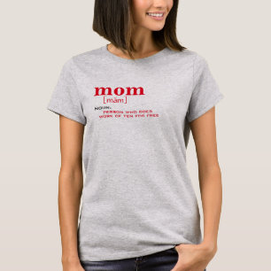 Camiseta Mãe Engraçada Dicionário De Mãe Significa Desi