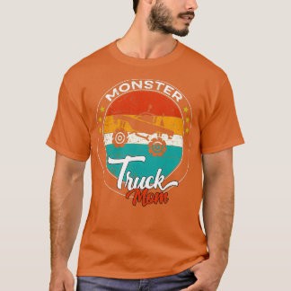 Camiseta mãe engraçada do dia x27s Monster Truck Mãe Retro 