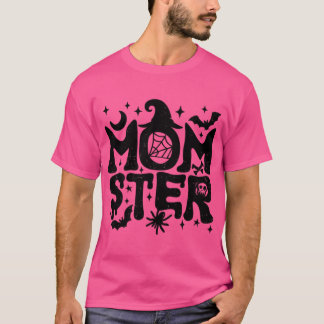 Camiseta Mãe engraçada do Halloween do projeto do menino fa