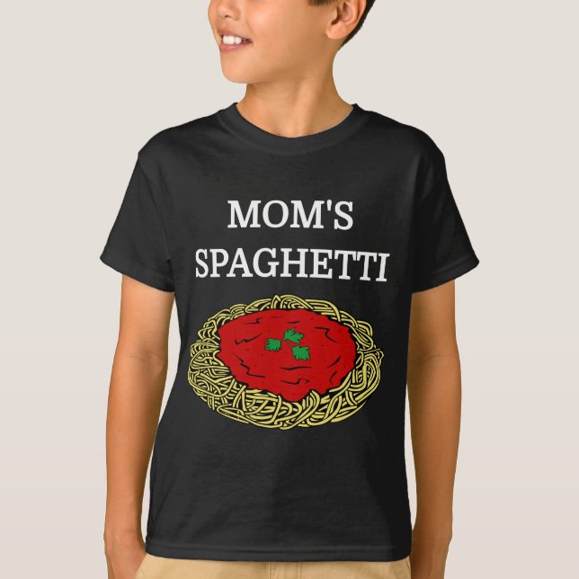 Camiseta Mãe engraçada Spaghetti Comida Lover Foodie ama o  (Frente)