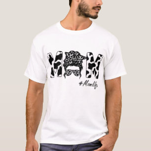 Camiseta Mãe Engraçada Vaca Vaca Cabelo Maluco Bandana Ócul