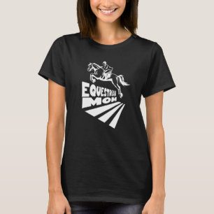 Camiseta Mãe Equestre Garota Legal Senhoras Corredoras de C