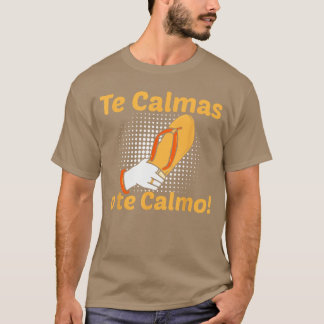 Camiseta Mãe Espanhola Engraçada Mãe Expressão Acalma Ou Ca
