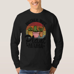 Camiseta Mãe Esposa Planta Mãe Suculta Plano Mãe Gardener