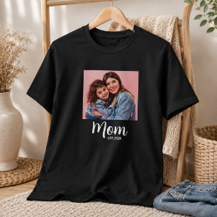 Camiseta Mãe Estabeleceu Foto do Roteiro