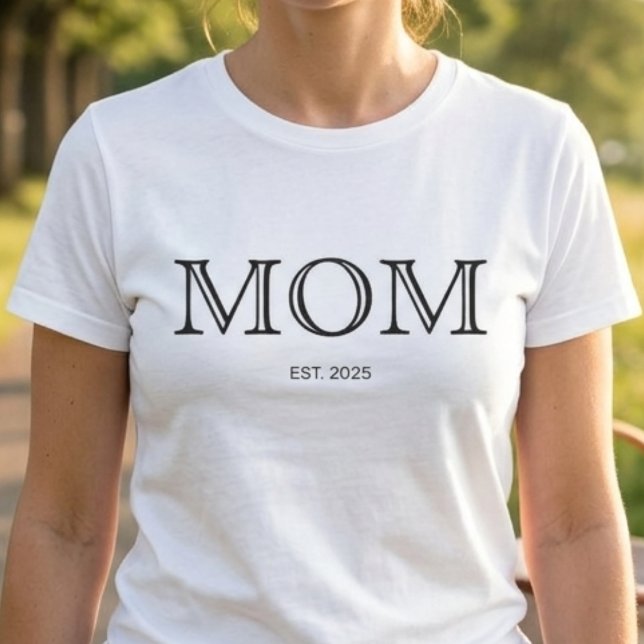 Camiseta Mãe Estabelecida Novo Presente de Mãe  (Criador carregado)