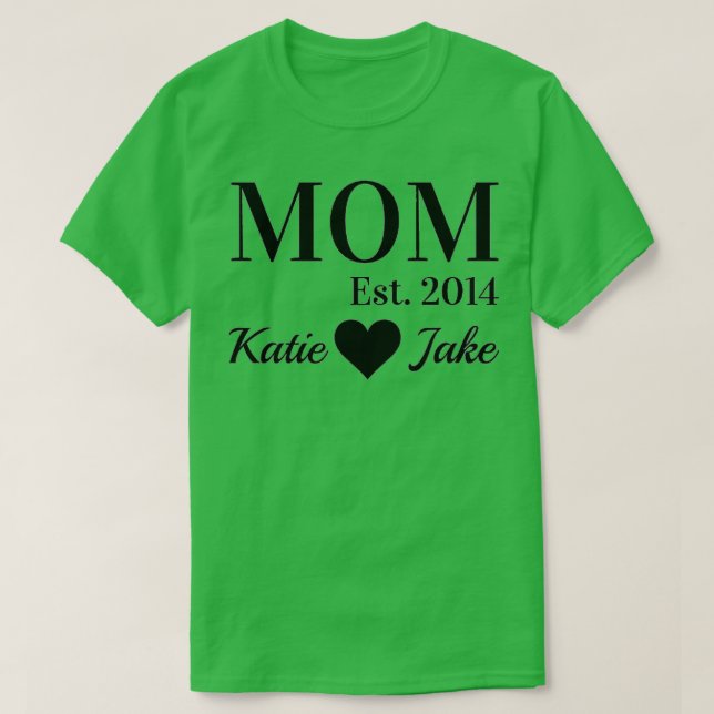Camiseta Mãe Estabelecida Personalizada (Frente do Design)