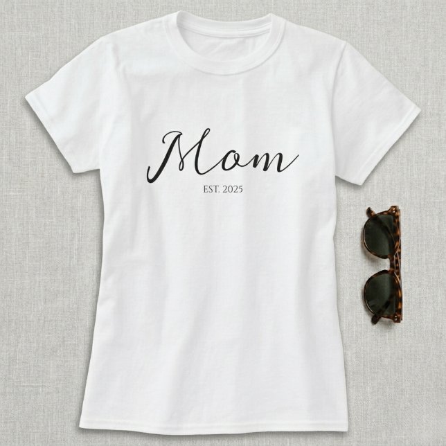 Camiseta Mãe Estabelecida Preta (Criador carregado)