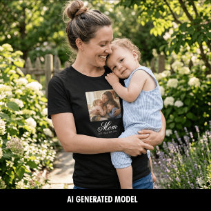 Camiseta Mãe Estabelecida Roteiro Elegante Foto