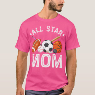 Camiseta Mãe Estelar Do Jogador De Basquete De Aniversário