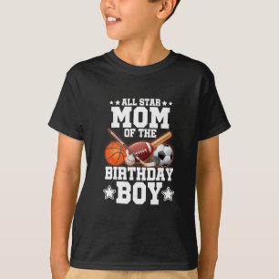 Camiseta Mãe Estrela de Todos do Menino do Aniversário Sket