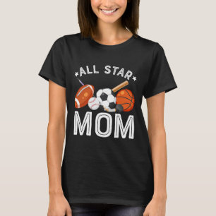 Camiseta Mãe Estrela do Menino do Aniversário Sketll Futebo