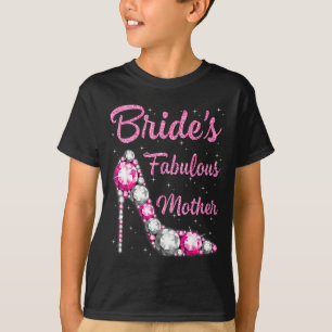 Camiseta Mãe fabulosa da noiva casamento feliz se casar vin