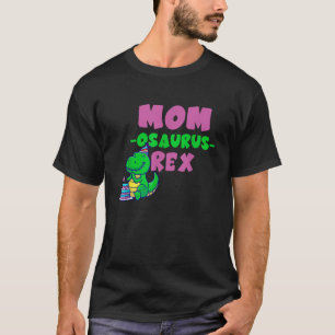 Camiseta Mãe Família Dinossauro Correspondendo Aniversário 
