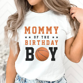 Camiseta Mãe Festa de aniversário de basquete pai