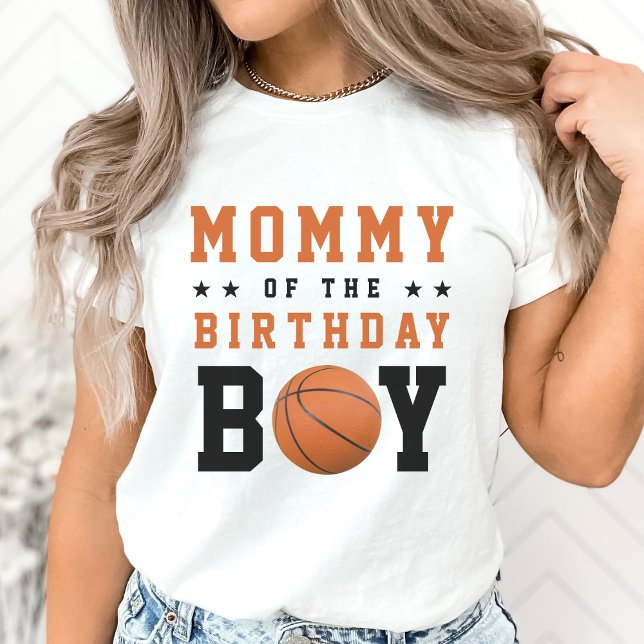Camiseta Mãe Festa de aniversário de basquete pai (Basketball Mom Birthday Party Parent T-Shirt)