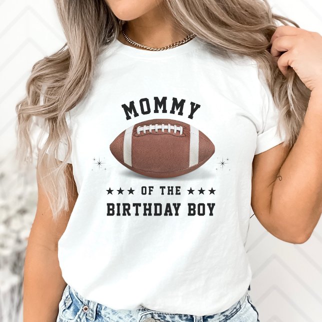 Camiseta Mãe Festa de aniversário de Futebol Americano (American Football Mom Birthday Party Parent T-Shirt)