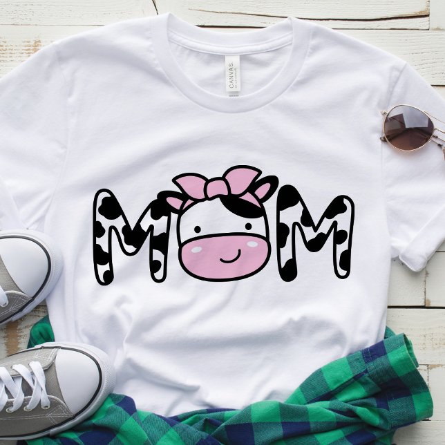Camiseta Mãe Festa de aniversário de vaca T-Shirt (Criador carregado)