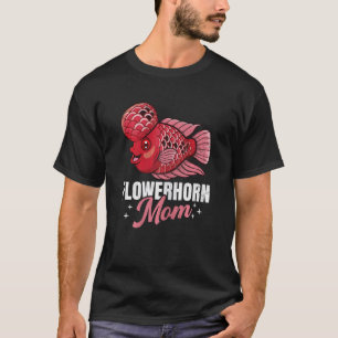 Camiseta Mãe Flowerhorn Aquarista de Aquarismo Aquário Gráf
