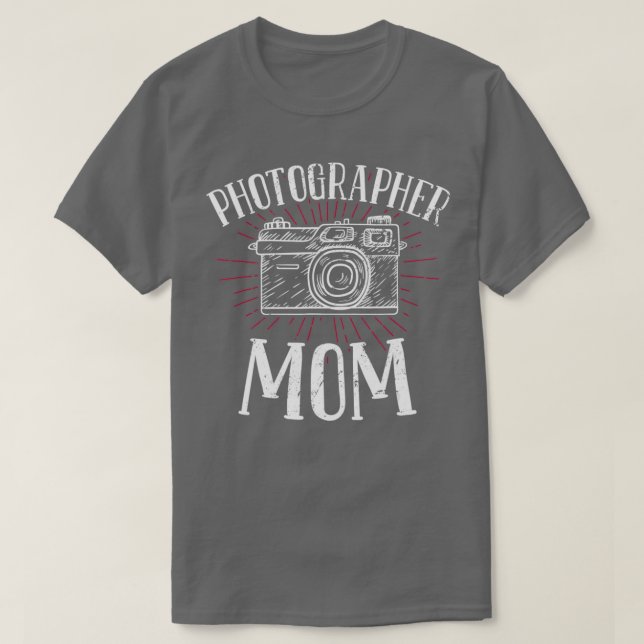 Camiseta Mãe Fotógrafo - Câmera de Fotografia (Frente do Design)