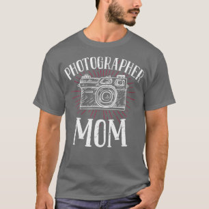 Camiseta Mãe Fotógrafo - Câmera de Fotografia
