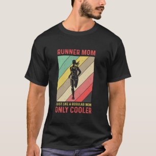 Camiseta Mãe fugitiva Maratona Engraçada Correndo Mães Corr