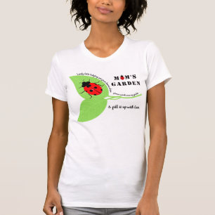 Camiseta Mãe Garden Ladybugs T-Shirts Sweatshirts