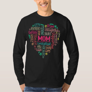 Camiseta Mãe Garota do Coração Mãe Mulher Mãe Mulher Mamãe