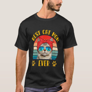 Camiseta Mãe Gata Retro Vintage Dia das Mães Melhor Mãe Ga
