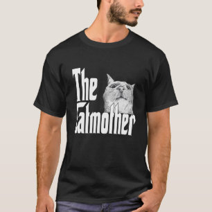 Camiseta Mãe Gato A Mãe Crazada Gato-Mãe Mamãe Gatinho
