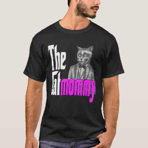 Camiseta Mãe Gato A Mãe Crazada Gato-Mãe Mamãe Gatinho