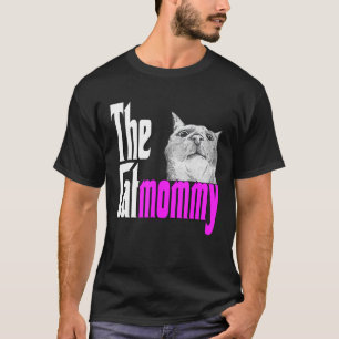 Camiseta Mãe Gato A Mãe Crazada Gato-Mãe Mamãe Gatinho