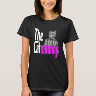Camiseta Mãe Gato A Mãe Crazada Gato-Mãe Mamãe Gatinho