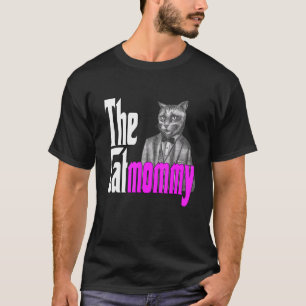 Camiseta Mãe Gato A Mãe Crazada Gato-Mãe Mamãe Gatinho