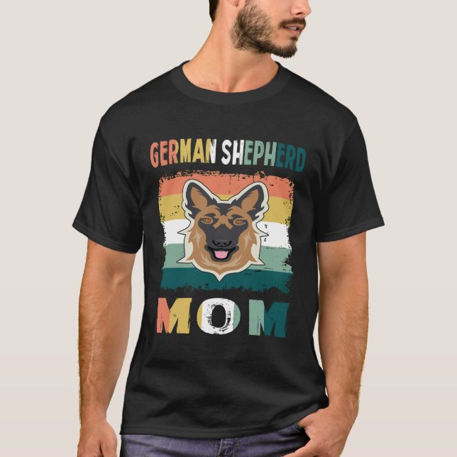 Camiseta Mãe German shepherd 018 (Frente)