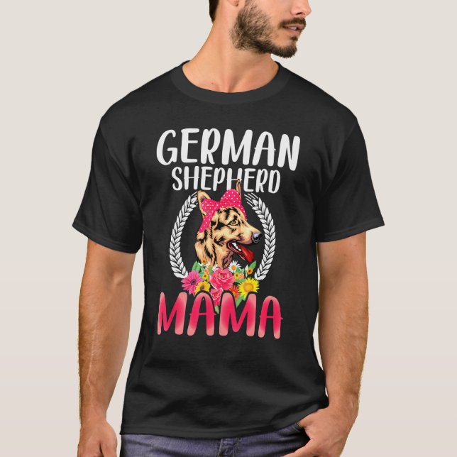 Camiseta Mãe German shepherd german shepherd (Frente)