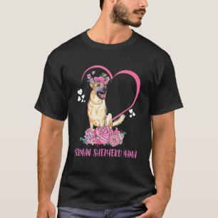 Camiseta Mãe german shepherd Meninas Mãe Mãe Mãe